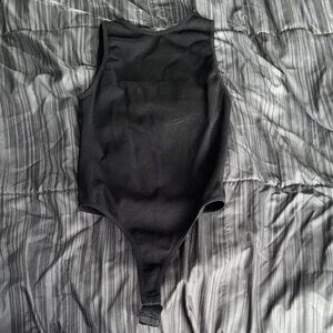 Black Sleeveless Bodysuit